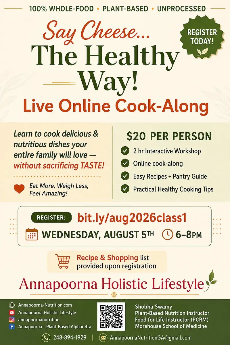 Week 1 Say Cheese the Healthy Way live online cook-along